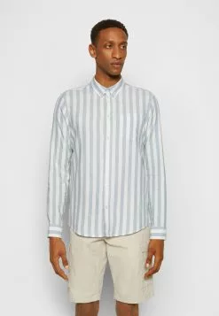 Pier One Overhemd - Light Blue/white -Pier One Winkel 0c06c9a57bc44614a69cf800bec2de11