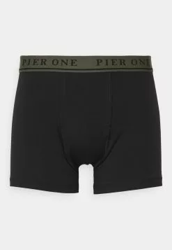 Pier One 5 PACK - Onderbroeken - Black/khaki